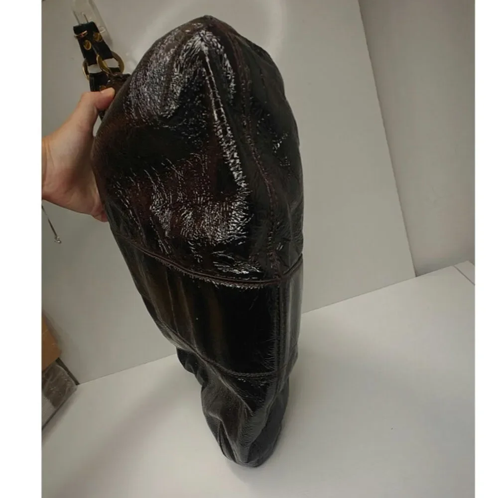 Tory Burch brown crinkled bag
